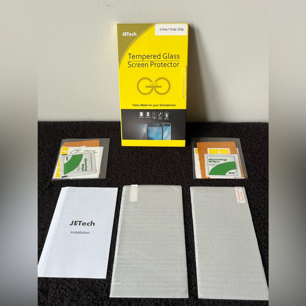 JETech Tempered Glass Screen Protectors (2) for iPhone 11 Pro Max/XS Max